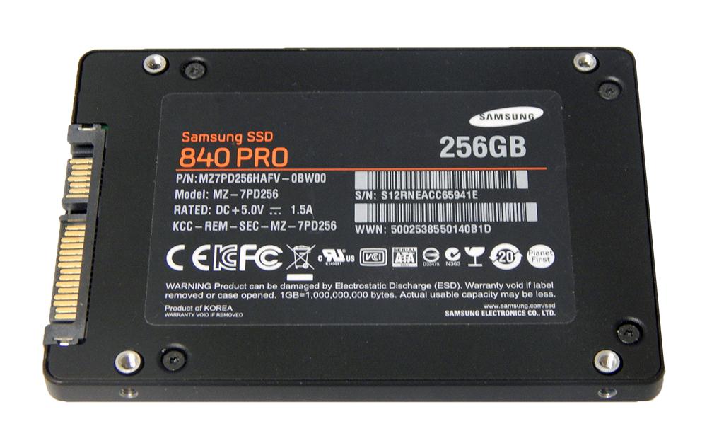 MZ-7PD256 Samsung 840 PRO Series 256GB MLC SATA 6Gbps (AES-256 FDE) 2.5-inch Internal Solid State Drive (SSD)