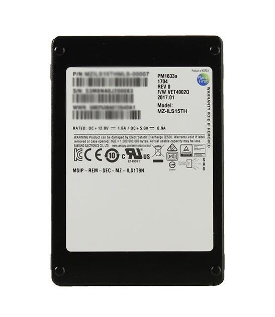 MZ-ILS15TH Samsung PM1633a 15.36TB SAS 12Gbps 2.5-Inch Enterprise Solid State Drive (SSD)