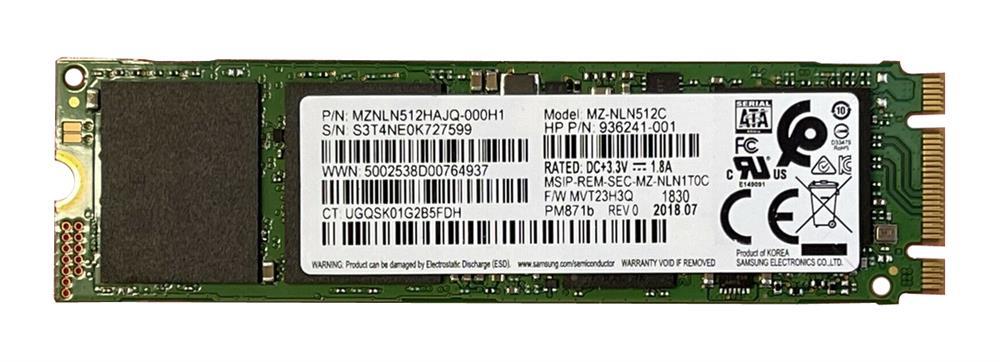 MZ-NLN512C Samsung PM871b Series 512GB TLC SATA 6Gbps M.2 2280 Internal Solid State Drive (SSD)