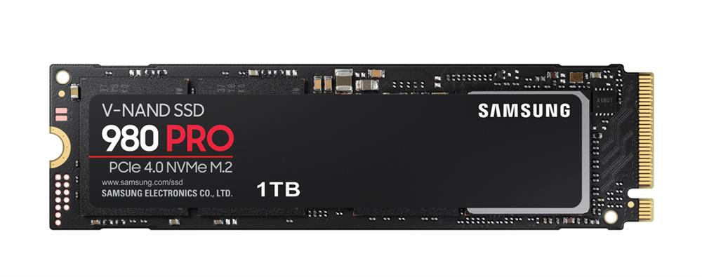 MZ-V8P1T0B/AM Samsung 980 PRO Series 1TB TLC PCI Express 4.0 x4 NVMe (AES-256 / TCG Opal 2.0) M.2 2280 Internal Solid State Drive (SSD)