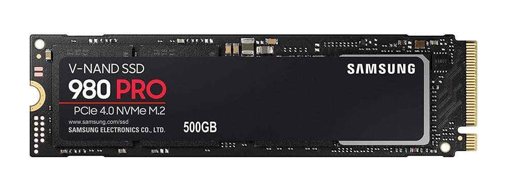 MZ-V8P500B/AM Samsung 980 PRO Series 500GB TLC PCI Express 4.0 x4 NVMe (AES-256 / TCG Opal 2.0) M.2 2280 Internal Solid State Drive (SSD)