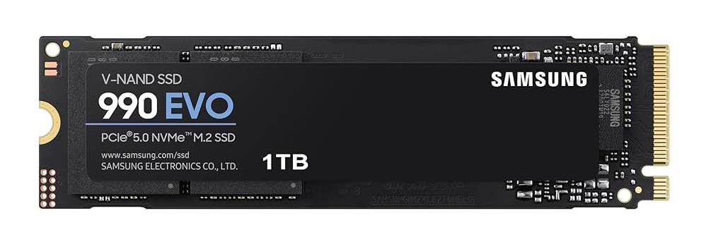 MZ-V9E1T0BW Samsung 990 EVO 1TB PCI Express 4.0 x4 NVMe M.2 (2280) Internal Solid State Drive