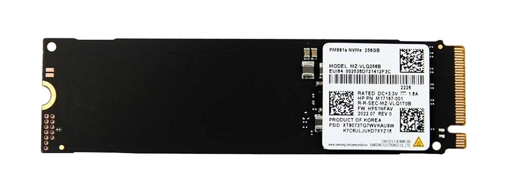 MZ-VLQ256B Samsung PM991a 256GB PCI Express M.2 2280 Solid State Drive (SSD)