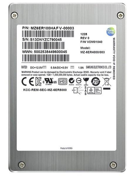 MZ6ER100HAFV-00003 Samsung SM1625 Enterprise Series 100GB eMLC SAS 6Gbps High Performance 2.5-inch Internal Solid State Drive (SSD)