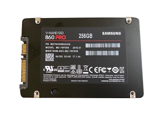 MZ7KH256HAHQ Samsung 860 PRO Series 256GB MLC SATA 6Gbps 2.5-inch Internal Solid State Drive (SSD)