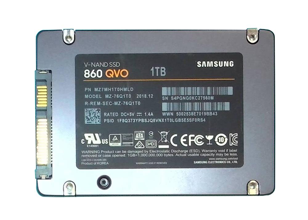 MZ7MH1T0HMLD Samsung 1TB  2.5 inch 6Gb/s SATA Solid State Drive
