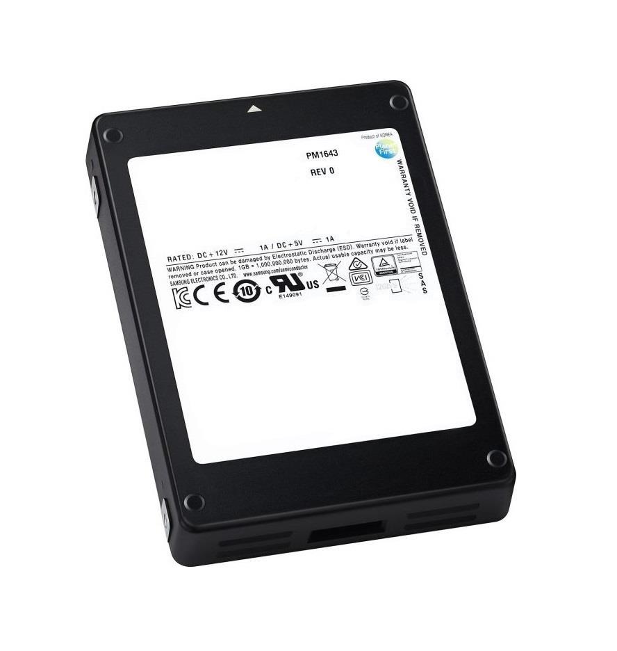 MZILT3T8HALS-00AC3 Samsung PM1643 Series 3.84TB TLC SAS 12Gbps 2.5-inch Internal Solid State Drive (SSD)