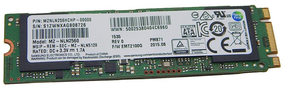 MZLN512HCHP Samsung PM871 Series 512GB TLC SATA 6Gbps Mainstream Endurance (AES-256) 2.5-inch Internal Solid State Drive (SSD)