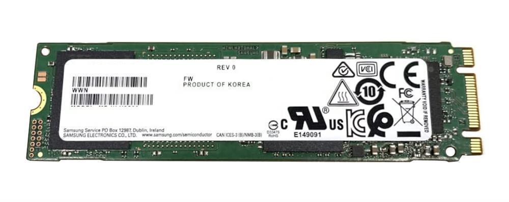 MZNLH512HALU-00$00/07 Samsung PM881 Series 512GB SATA 6Gbps M.2 Internal Solid State Drive (SSD)