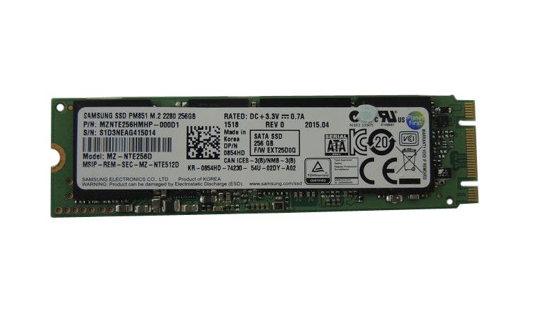 Dele Strømcelle Næb MZNTE256HMHP-000D1 Samsung PM851 256GB SATA 6.0 Gbps SSD