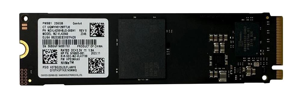 MZVL4256HBJD-00BH1 Samsung Enterprise PM9B1 256GB SATA PCI Express 4.0 x4 NVMe M.2 2280 Solid State Drive (SSD)