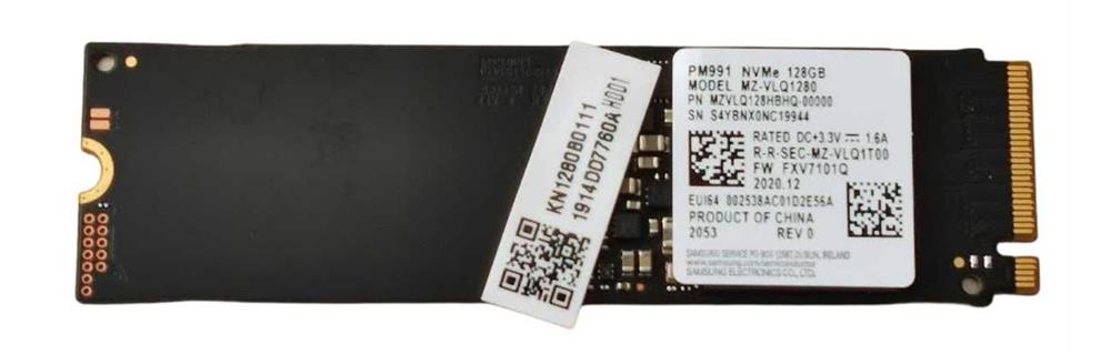MZVLQ128HBHQ-00000 Samsung PM991 128GB PCI Express Gen3 x4 M.2 Internal Solid State Drive (SSD)