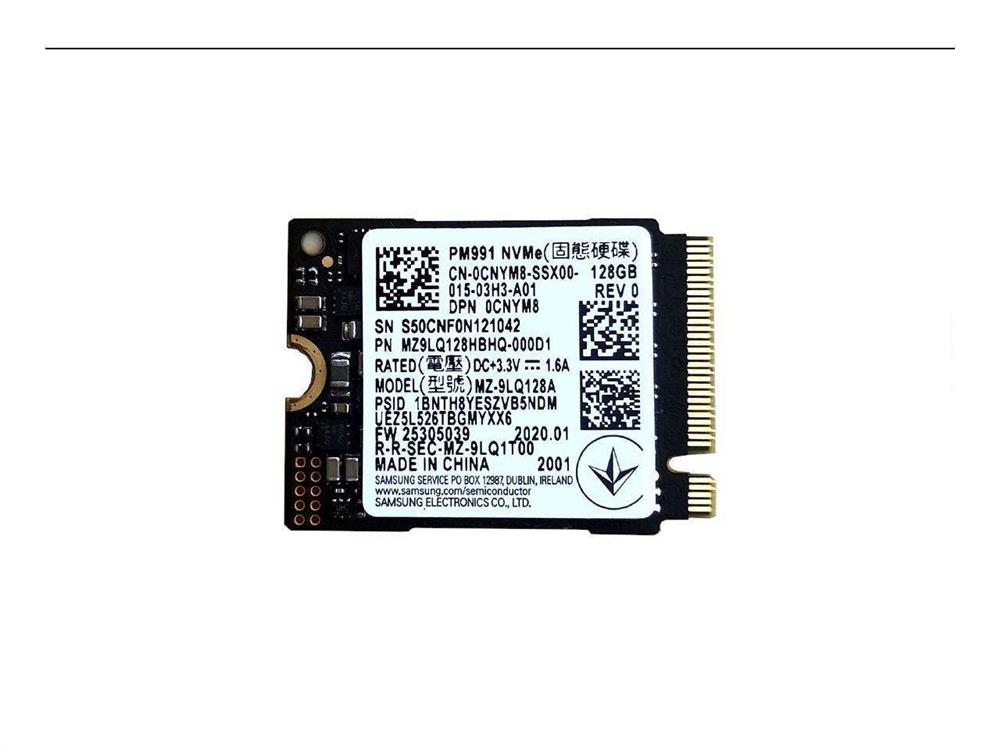 MZVLQ128HBHQ Samsung PM991 Series 128GB TLC PCI Express 3.0 x4 NVMe (AES-256 / TCG Opal 2.0) M.2 2280 Internal Solid State Drive (SSD)