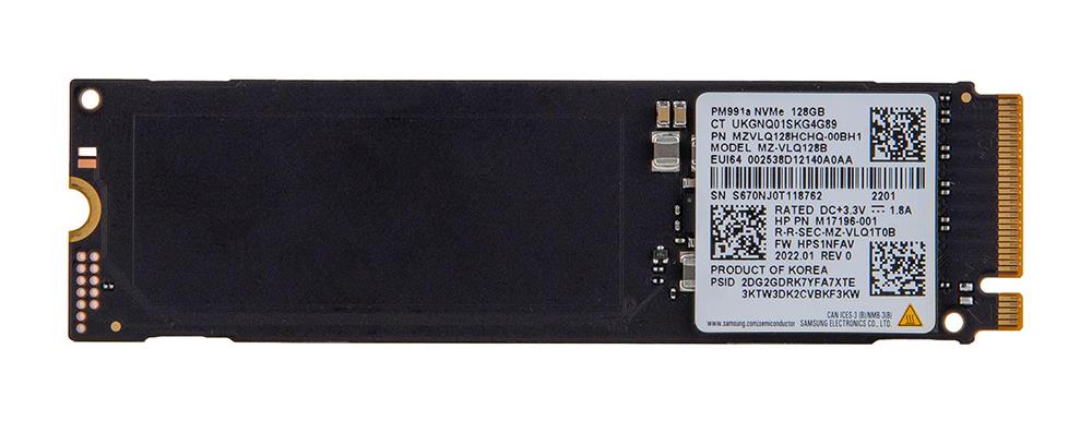 MZVLQ128HCHQ-00BH1 Samsung 128GB PCI Express 3.0 x4 M.2 2280 Solid State Drive (SSD)