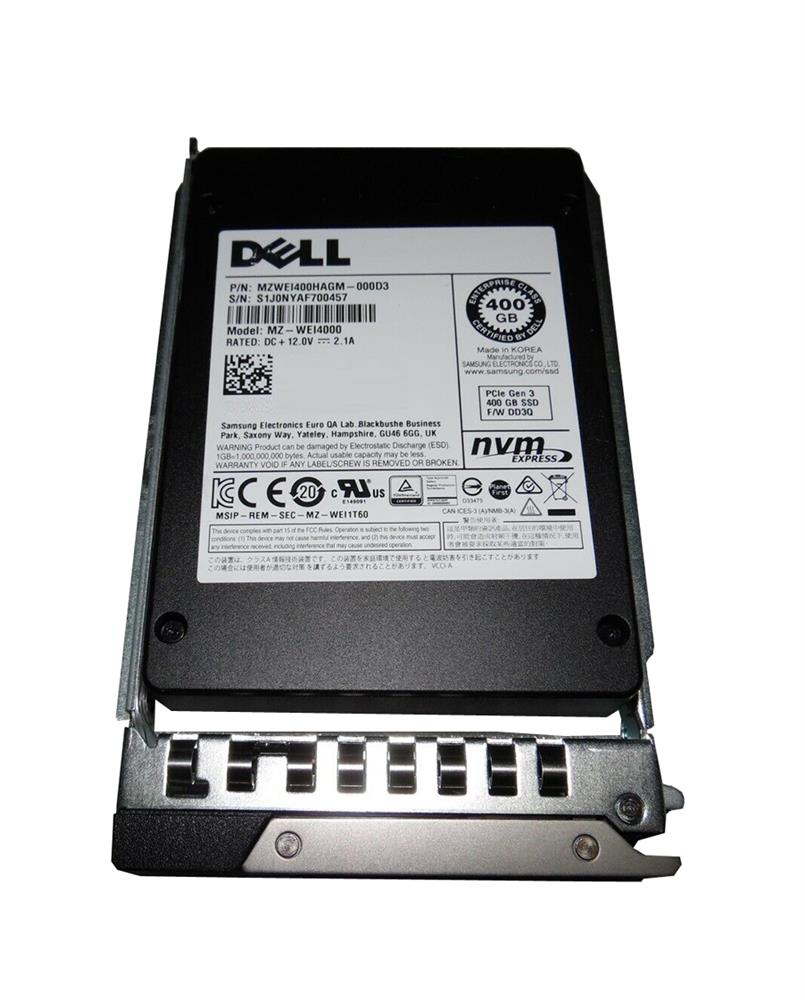 MZWE1400HAGM-000D3 Dell 400GB eMLC PCI Express 3.0 x4 NVMe Mixed Use 2.5-inch Internal Solid State Drive (SSD)