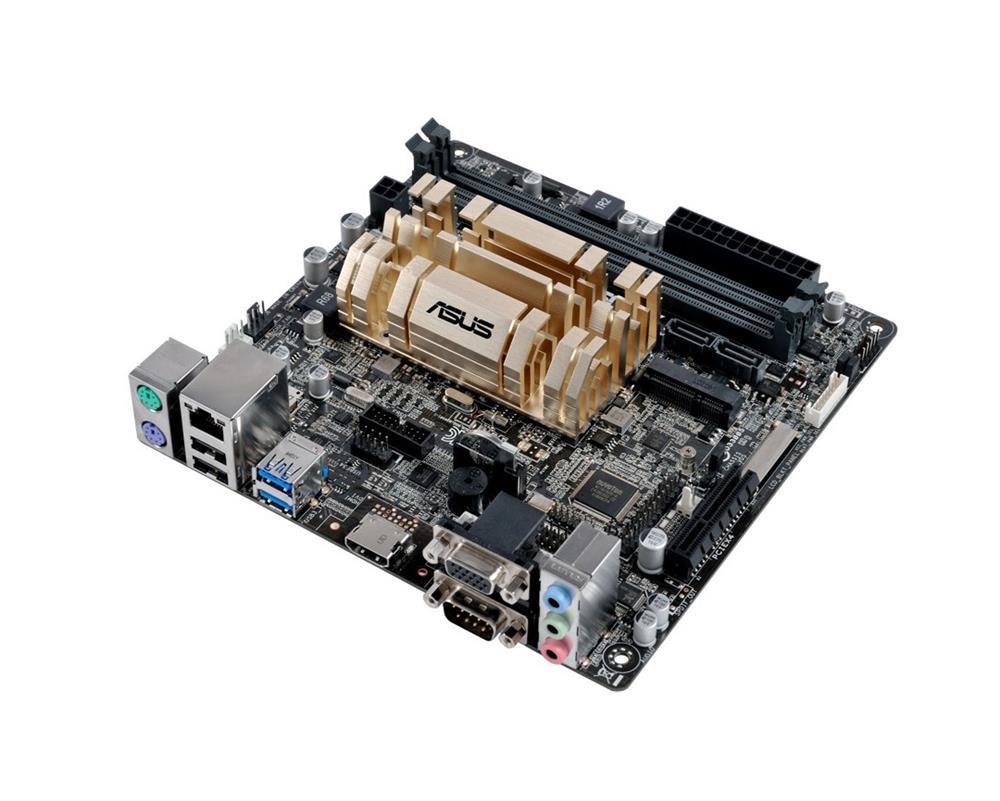 N3150IC ASUS N3150I-C System On Chipset Intel Celeron N3150 Quad-Core Processors Support DDR3 2x U-DIMM 2x SATA 6.0Gb/s Mini ITX Motherboard (Refurbished)