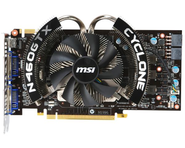 N460GTX-CY-768D5-OC MSI GeForce GTX 460 Cyclone 1GB GDDR5 PCI Express x16 2.0 Video Graphics Card