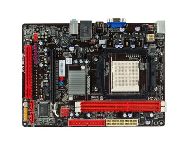 N68S3B-R Biostar Socket AM3 Nvidia MCP68S Chipset AMD Phenom II X4/ AMD Phenom II X3/ AMD Phenom II X2/ AMD Athlon II X4/ AMD Athlon II X3/ AMD Athlon X2/ AMD Sempron Processors Support DDR3 2x DIMM 2x SATA2 3.0Gb/s Micro-ATX Motherboard (Refurbished)