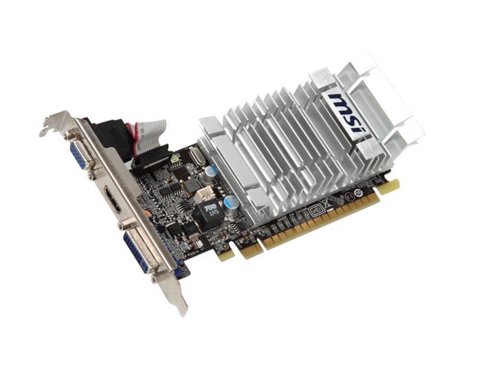 N8400GS-MD1GD3H/LP MSI GeForce 8400 GS 1GB DDR3 64-Bit PCI Express 2.0 x16 DVI VGA HDMI Video Graphics Card