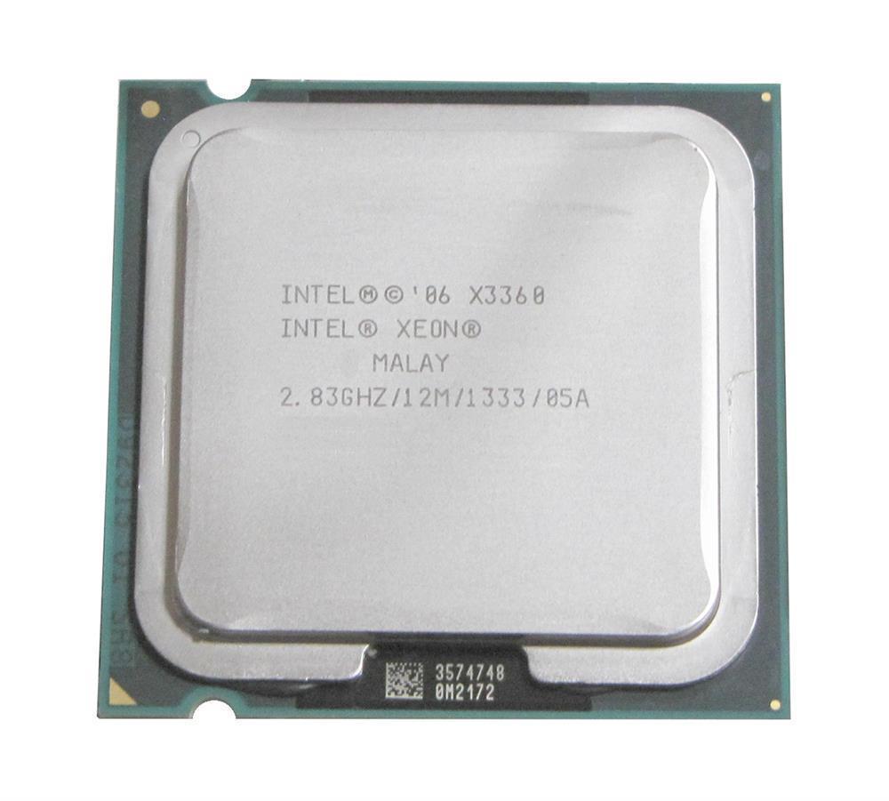 N844C Dell 2.83GHz 1333MHz FSB 12MB L2 Cache Intel Xeon X3360 Quad Core Processor Upgrade