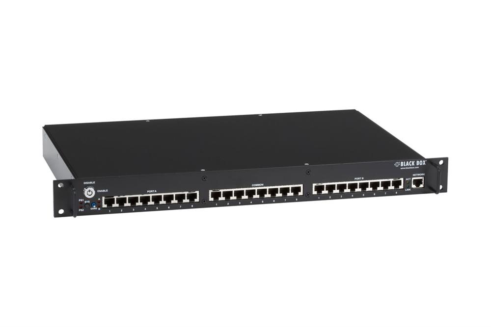 NBS008A Black Box Pro Switching System 1U NBS RJ-45 A/B (Pins 1/2 & 3/6) 8-Port