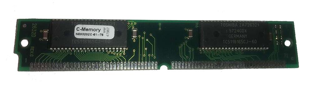 NE03202C-61-T6 Dane-Elec 8MB EDO 72-Pin SIMM Memory Module
