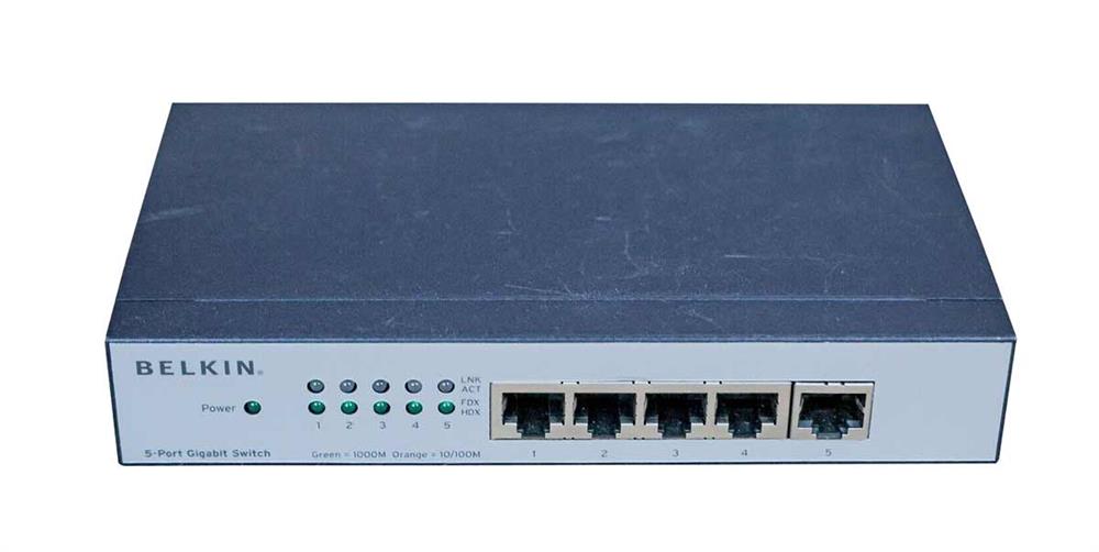 NET-F5D5141-5 Belkin 5-Port Gigabit Switch (Refurbished)