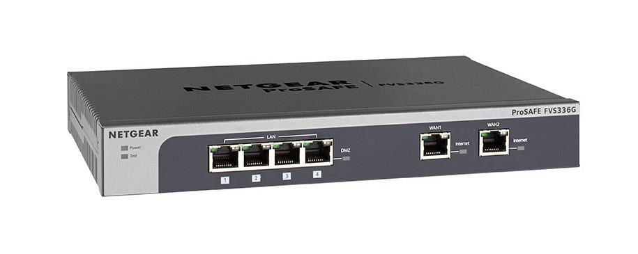 NETFVS336G300NAS NetGear ProSafe 4-Ports RJ-45 10Base-T/100Base-TX/1000Base-T Gigabit Ethernet SSL VPN Firewall with 2x WAN Ports (Refurbished)