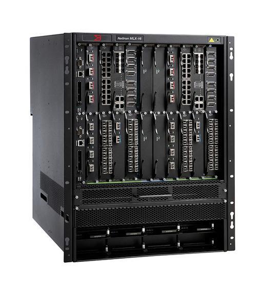 NI-MLX-16-AC Brocade NetIron MLX-16-AC Multi-Service IP/MPLS Aggregation Router 16 x Expansion Slot