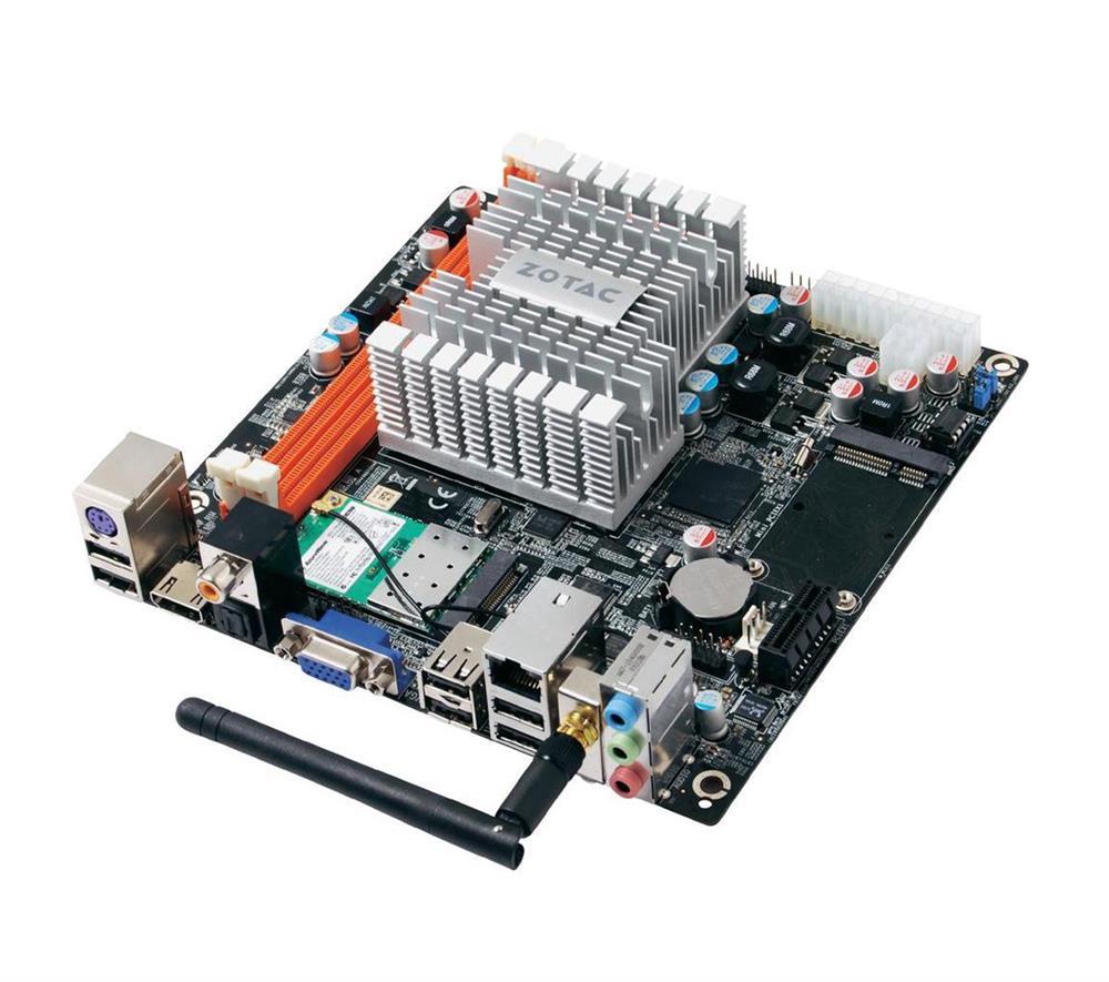 NM10-A-E ZOTAC NM10-ITX WiFi Desktop Motherboard Intel Chipset Mini ITX Socket 559 667 MHz FSB 4GB DDR2 SDRAM SATA/300 5.1 Channel Audio (Refurbished)
