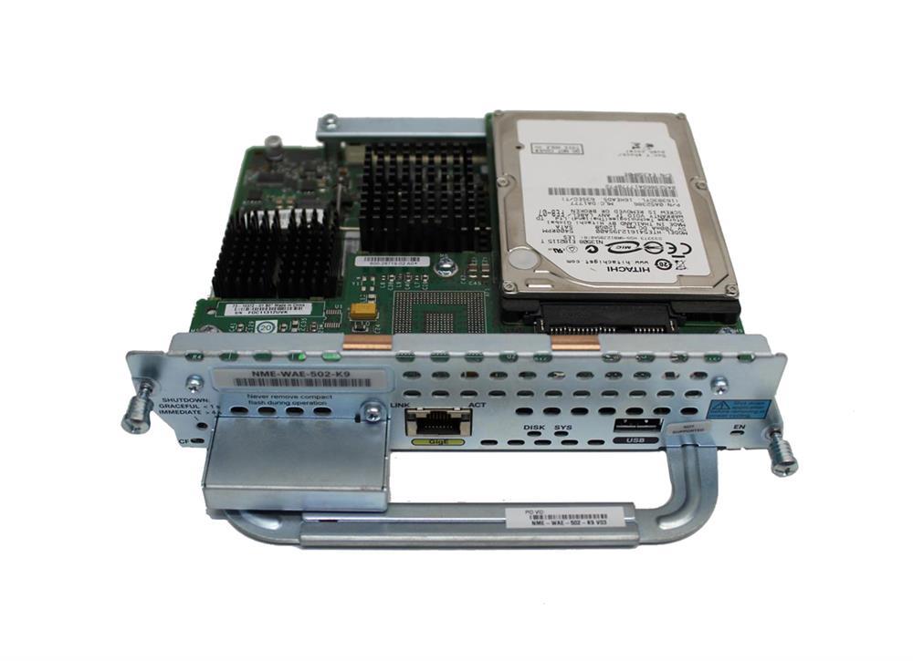 NME-WAE-502-K9 Cisco Wide Area Application Services (WAAS) Network Module For 2800 3800 Series Router (Refurbished)
