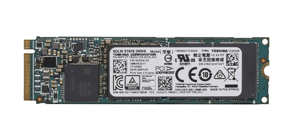 NPFCP Dell 1TB MLC PCI Express 3.1 x4 NVMe M.2 2280 Internal Solid State Drive (SSD)