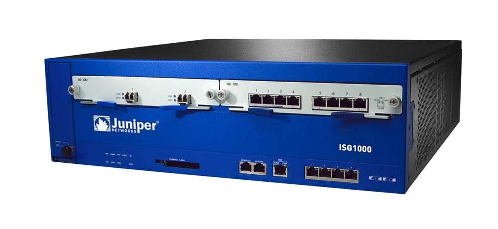 NS-ISG-1000B-DC Juniper NS-ISG 1000 Baseline System 4-10/100/1000 ports Fan Tray 0 I/O modules DC power supply 0 VSYS (Refurbished)