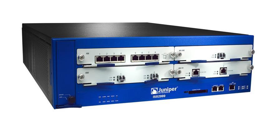 NS-ISG-2000-TX2 Juniper NetScreen-ISG 2000 I/O Module Dual Port 10/100/1000 Gigabit Copper Blue Overlay for Blue ISG 2000 (Refurbished)