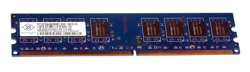 NT1GT64U8HB0BY 25D Nanya 1GB DDR2 PC6400 Memory