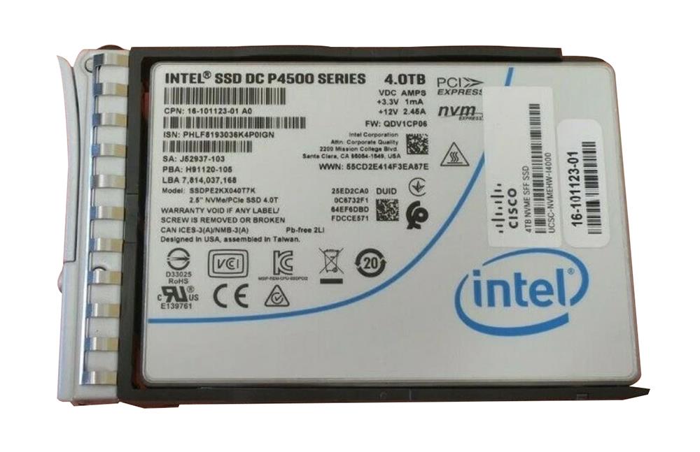 NVMEHWI4000 NVMEHWI4000 Cisco 4TB PCI Express NVMe U.2 2.5 Solid State Drive