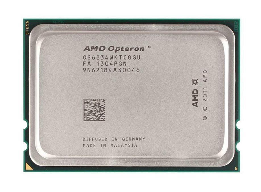 Opteron 6234 AMD 12-Core 2.40GHz 6.40GT/s QPI 16MB L3 Cache Socket G34 Processor