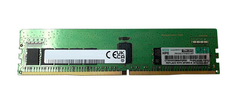 P03050-191 HPE 16GB PC4-23400 DDR4-2933MHz Registered ECC CL21 288-Pin DIMM 1.2V Dual Rank Memory Module