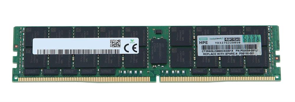 P03054-191 HPE 64GB PC4-23400 DDR4-2933MHz Registered ECC CL21 288-Pin Load Reduced DIMM 1.2V Quad Rank Memory Module