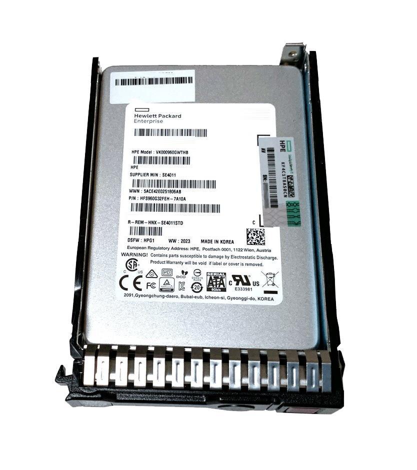 P04476-H21 HPE 960GB SATA 6Gbps Read Intensive 2.5-inch Internal Solid State Drive (SSD) with Smart Carrier