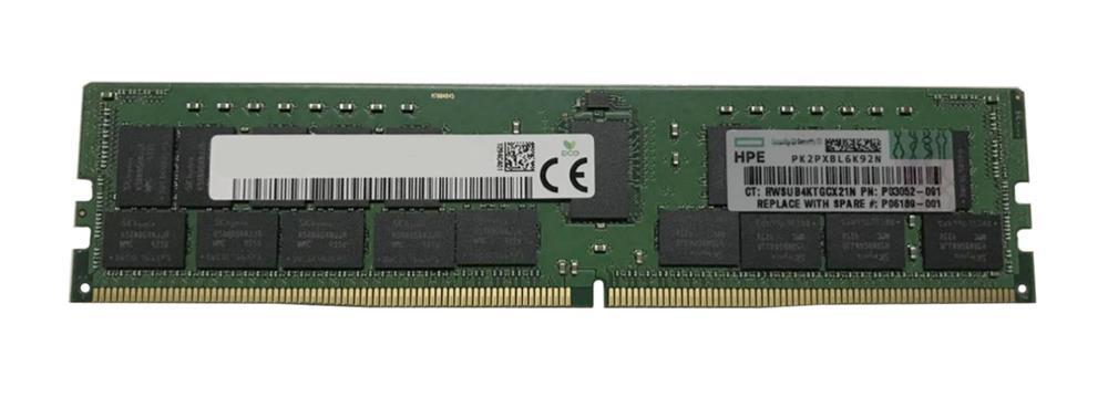 P06189-001-AM HP 32GB PC4-23400 DDR4-2933MHz Registered ECC CL21 288-Pin DIMM 1.2V Dual Rank Memory Module