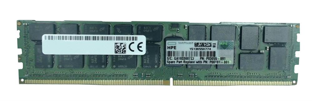 P06191-001 HP 128GB PC4-23400 DDR4-2933MHz Registered ECC CL21 288-Pin DIMM 1.2V Quad Rank Memory Module