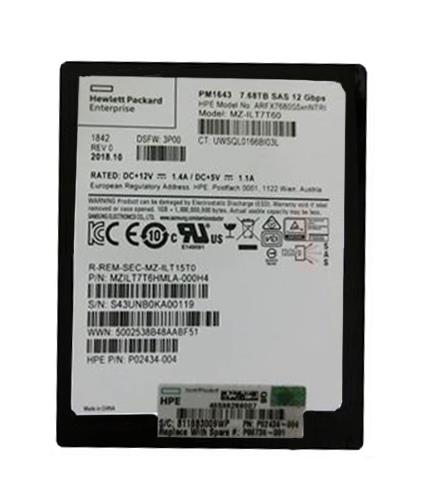 P08736-001 HP 7.68TB SAS 2.5-inch Internal Solid State Drive (SSD) for SS8000