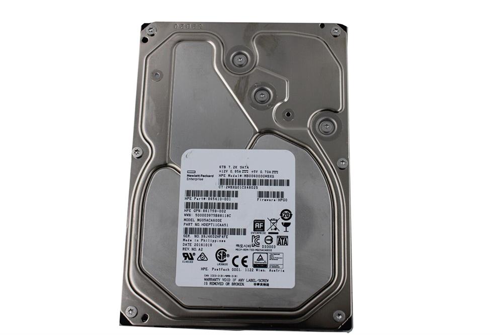 P08778-B21 HPE CL 12TB 7200RPM SATA 6Gbps (512e) 3.5-inch Internal Hard Drive