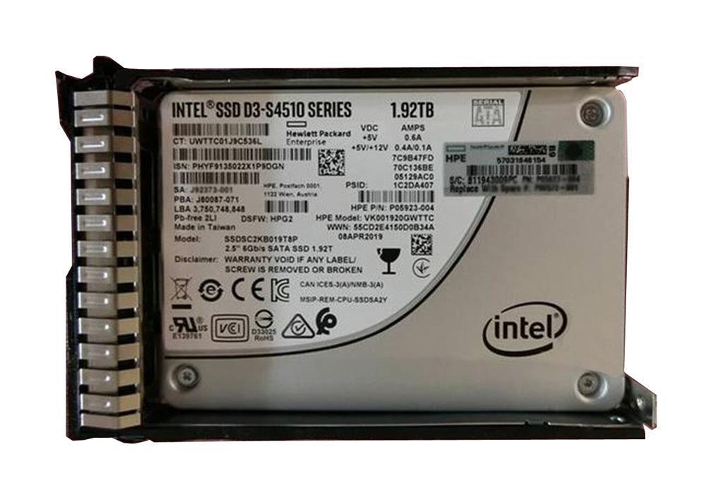 P09081-001 HP 1.92TB SATA 6G Read Intensive SFF 2.5-Inch Internal Solid State Drive (SSD)