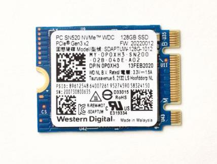 P0XH3 Dell 128GB PCI Express NVMe 3.0 x2 M.2 2230 Solid State Drive (SSD)