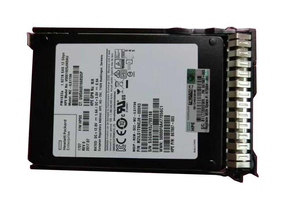 P10214-H21#0D1 HPE 1.92TB PCI Express x4 NVMe Read Intensive U.2 2.5-inch Internal Solid State Drive (SSD) with Smart Carrier