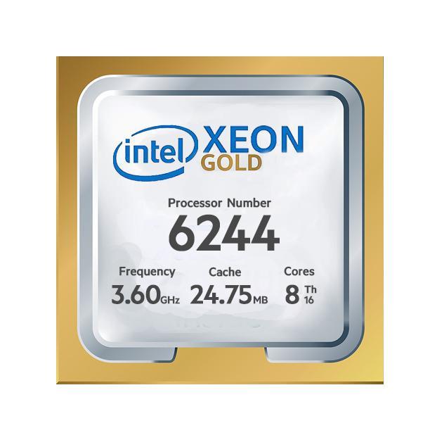 P10950-B21 HPE 3.60GHz 25MB Cache Socket LGA3647 Intel Xeon Gold 6244 8-Core Processor Upgrade for ML350 Gen10