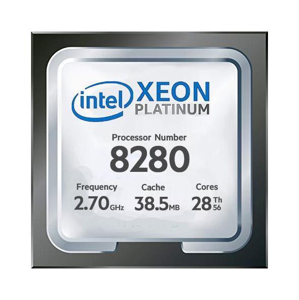 P10958-L21 HPE 2.70GHz 38.5MB Cache Socket LGA3647 Intel Xeon Platinum 8280 28-Core Processor Upgrade for ML350 Gen10