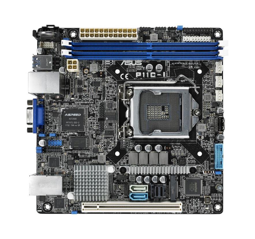 P11C-I ASUS Socket LGA 1151 Intel C242 Chipset Xeon E-2100/ Core i3/ Pentium / Celeron Processors Support DDR4 2x DIMM 6x SATA 3.0Gb/s Mini-ITX Server Motherboard Mfr PN (Refurbished)